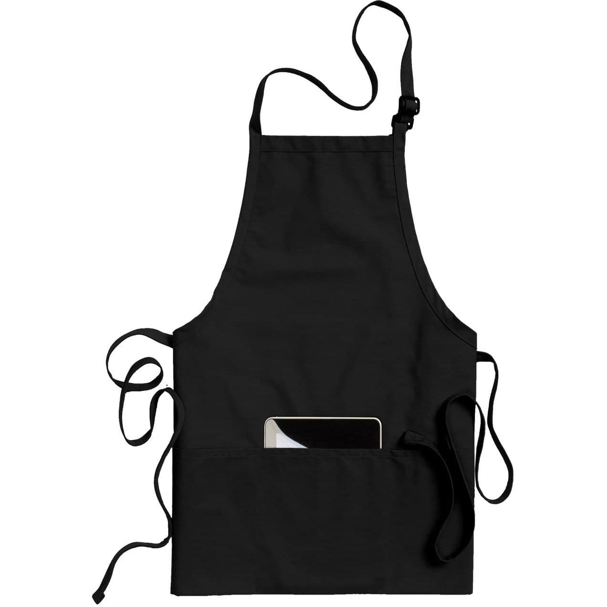 no-logo Edwards 3 Pocket Bib Apron-APRONS-Edwards-Black-1 Size-Thread Logic