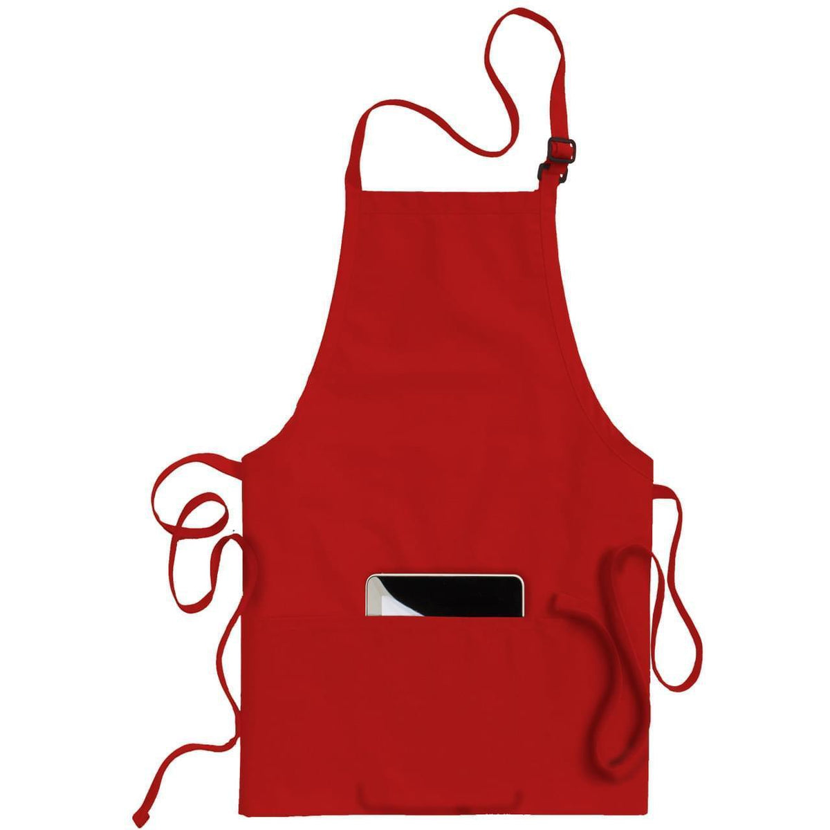 no-logo Edwards 3 Pocket Bib Apron-APRONS-Edwards-Red-1 Size-Thread Logic