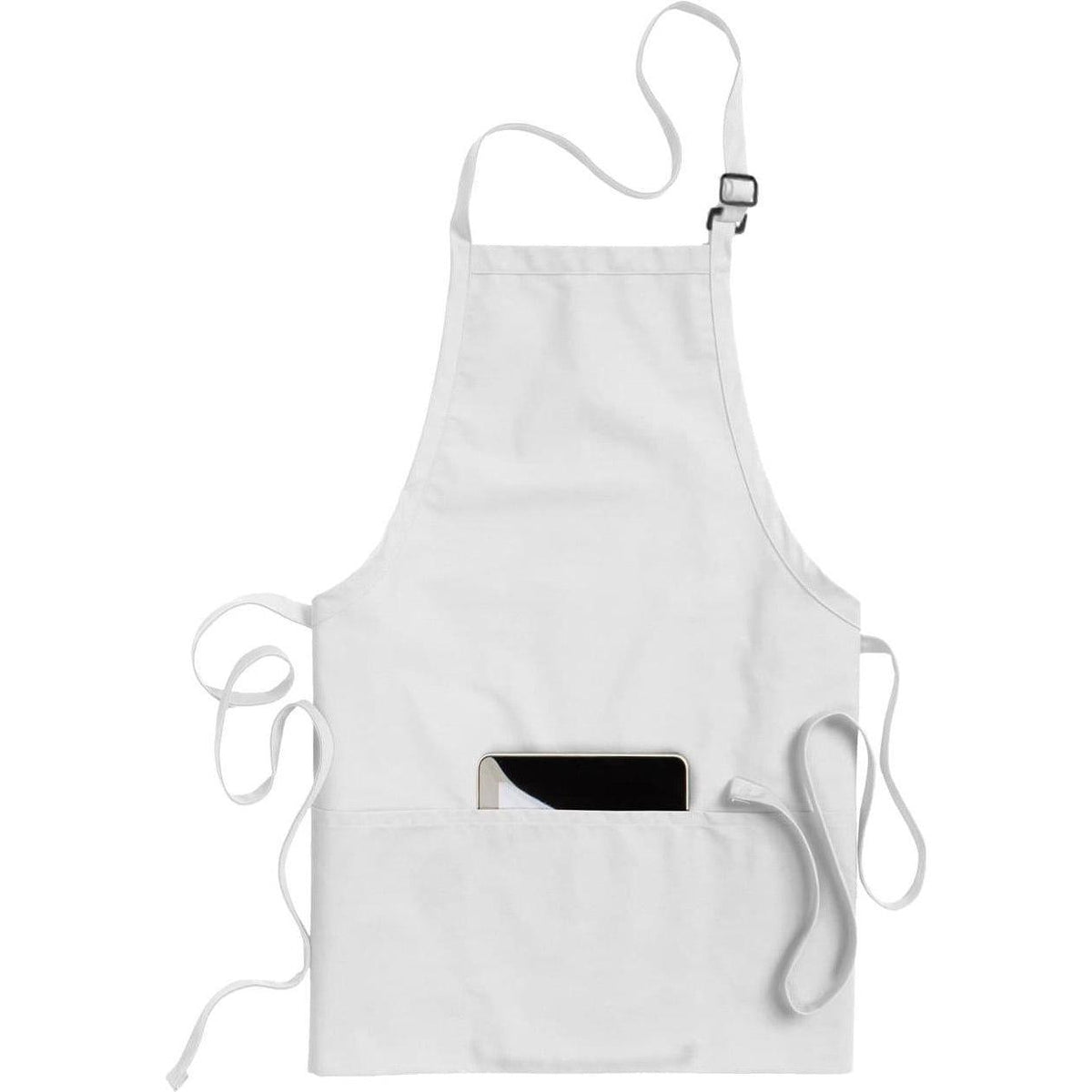 no-logo Edwards 3 Pocket Bib Apron-APRONS-Edwards-White-1 Size-Thread Logic