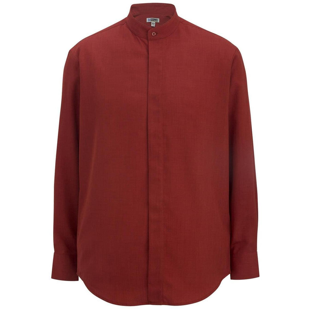 no-logo Edwards Bastiste Banded Collar Shirt-Dress Shirts-Edwards-Thread Logic