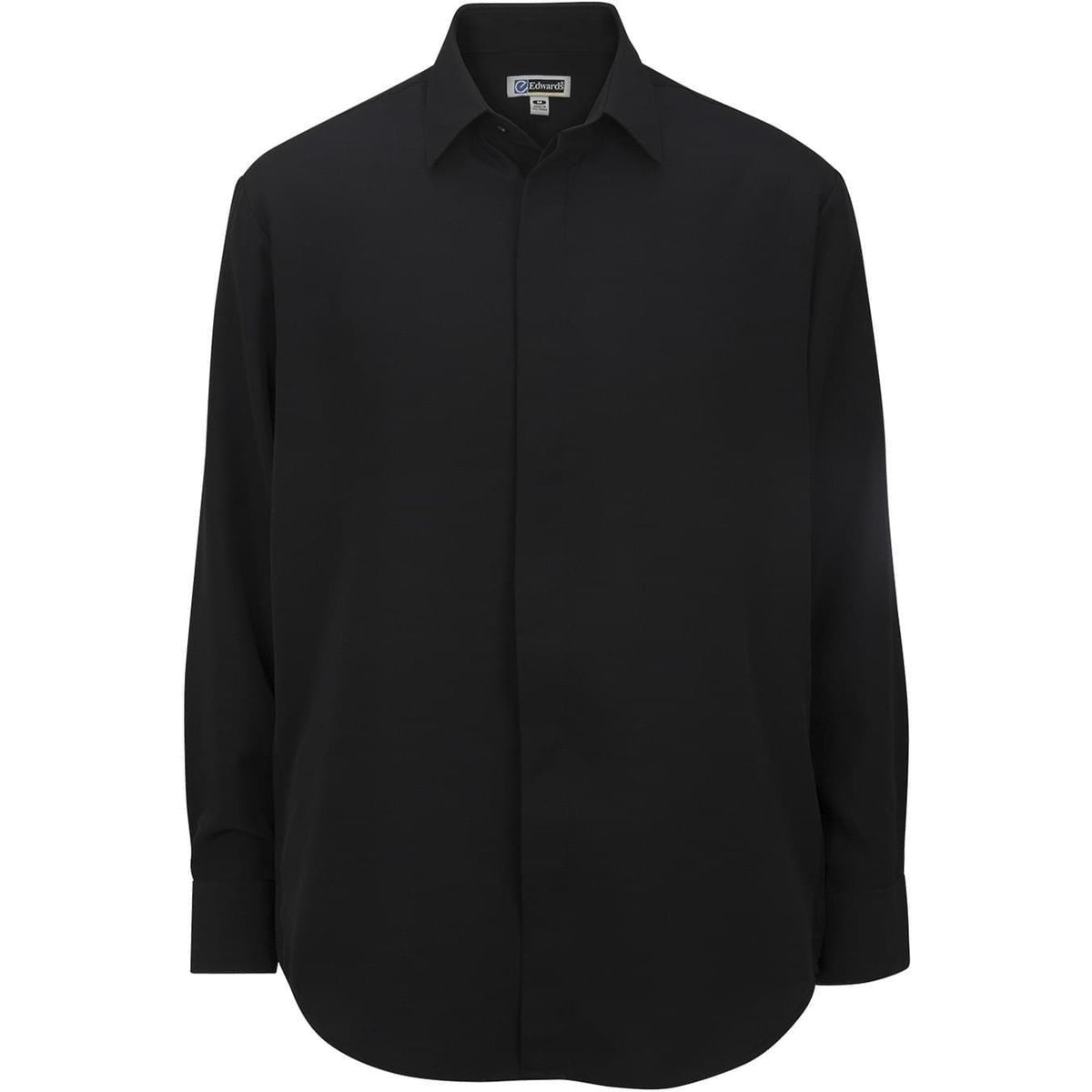 no-logo Edwards Bastiste Cafe Shirt-Dress Shirts-Edwards-Black-S-Thread Logic