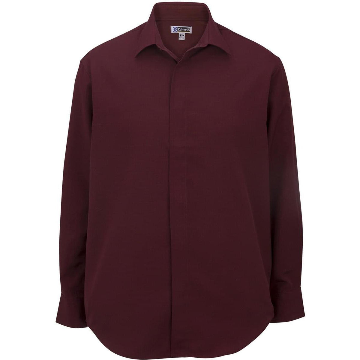 no-logo Edwards Bastiste Cafe Shirt-Dress Shirts-Edwards-Burgundy-S-Thread Logic