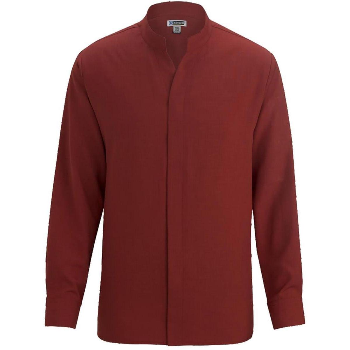 no-logo Edwards Bastiste Stand Up Collar Shirt-Dress Shirts-Edwards-Paprika (Discontinued)-S-Thread Logic