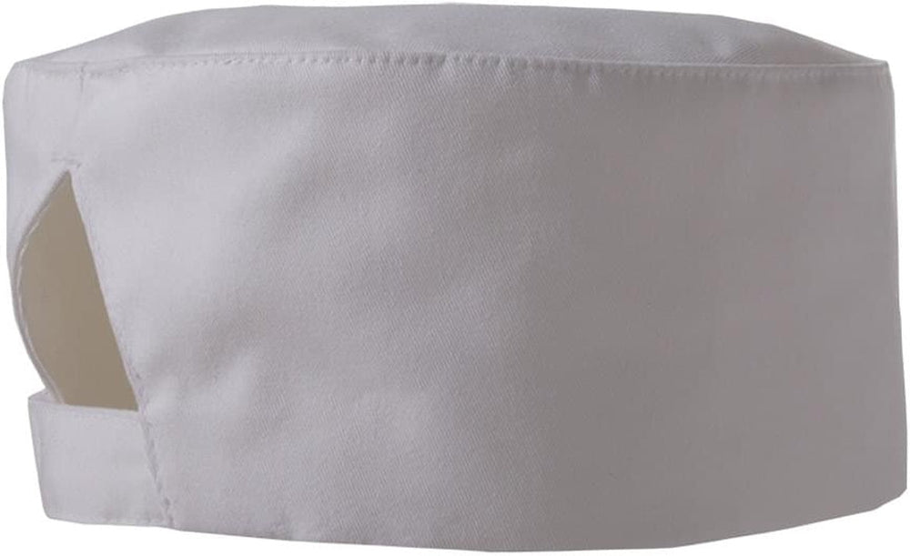 no-logo Edwards Beanie Cap With Velcro Back-CHEFS WEAR-Edwards-White-1 Size-Thread Logic 