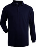 Edwards Blended Pique Long Sleeve Polo