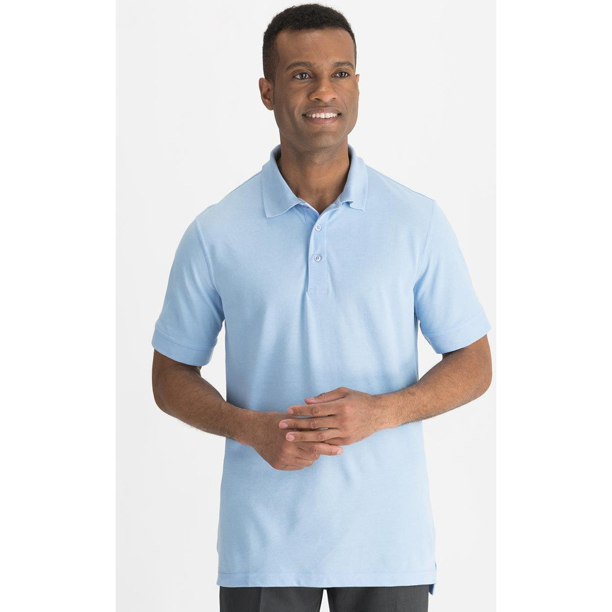 logo-left Edwards Blended Pique Short Sleeve Polo