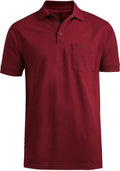 Edwards Blended Pique Short Sleeve Polo With Pocket