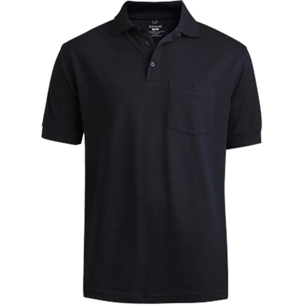 no-logo Edwards Blended Pique Short Sleeve Polo With Pocket