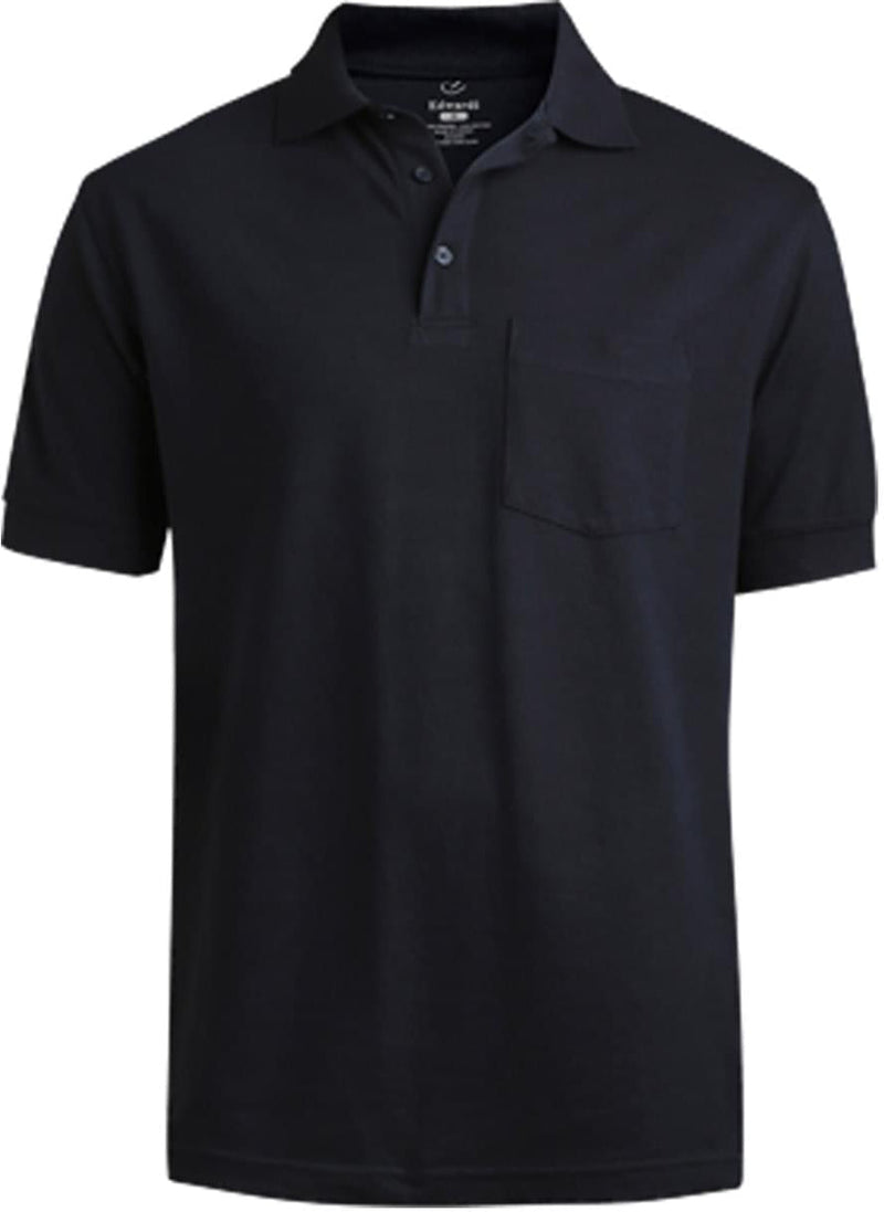 Edwards Blended Pique Short Sleeve Polo With Pocket