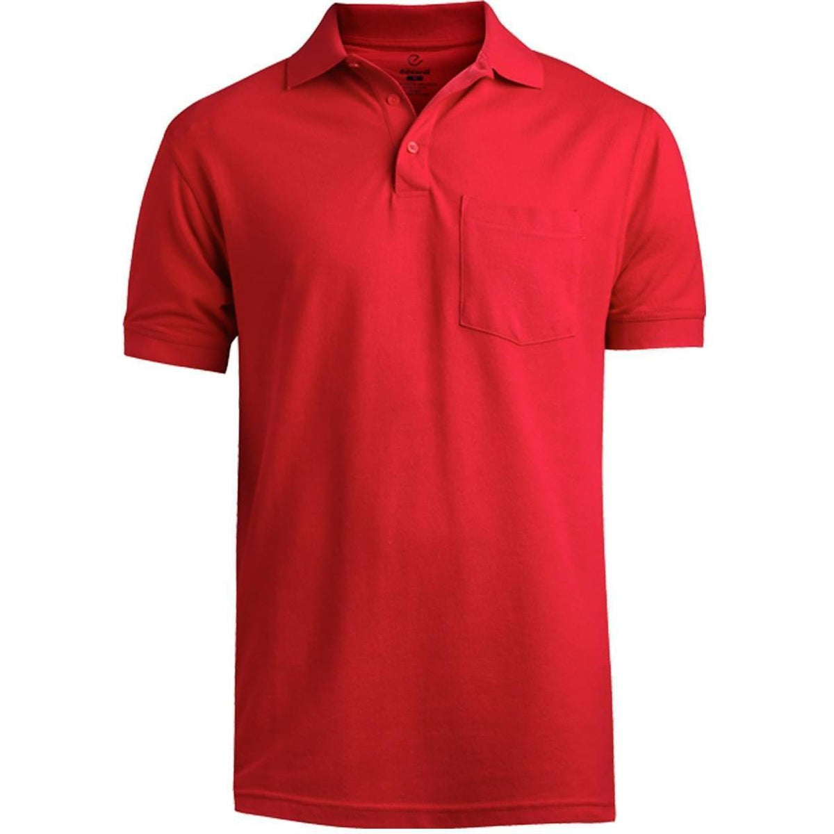 no-logo Edwards Blended Pique Short Sleeve Polo With Pocket