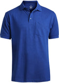 Edwards Blended Pique Short Sleeve Polo With Pocket