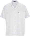 Edwards Button Front Short Sleeve Cook Shirt with Mesh