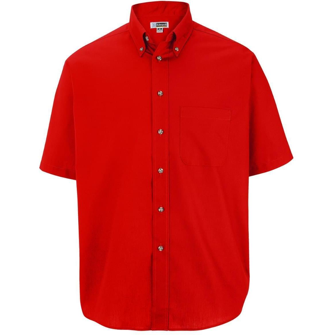 no-logo Edwards Easy Care Short Sleeve Poplin Shirt