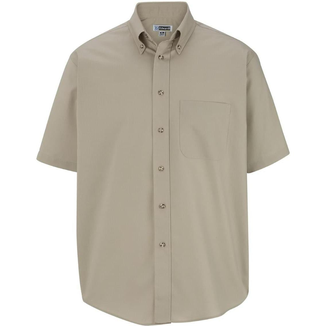 no-logo Edwards Easy Care Short Sleeve Poplin Shirt