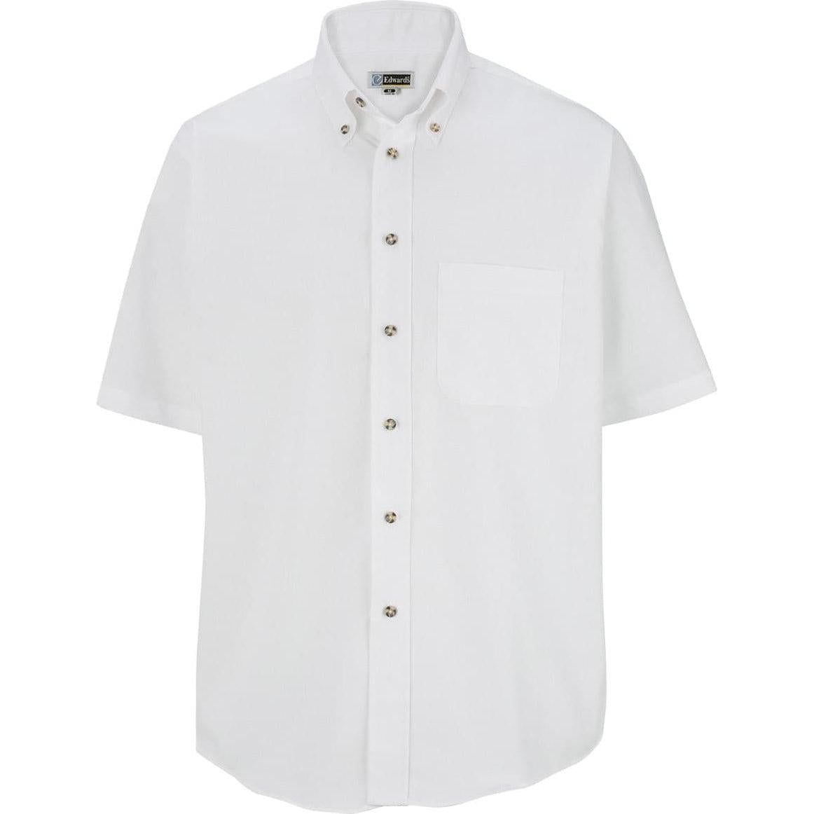 no-logo Edwards Easy Care Short Sleeve Poplin Shirt