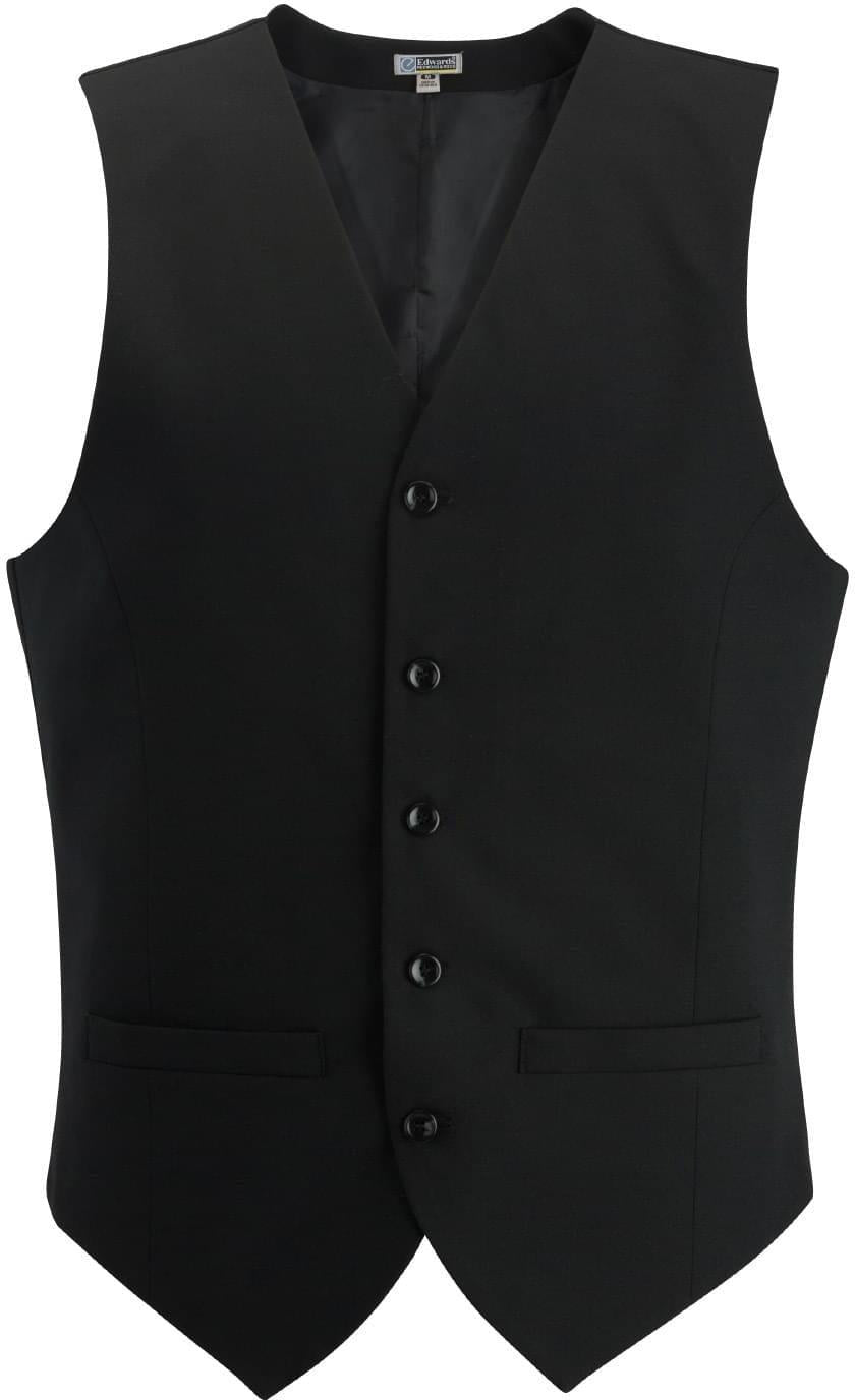 Edwards High Button Vest 4633 with Custom Embroidery