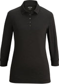 Edwards Ladies 3/4 Sleeve Optical Polo