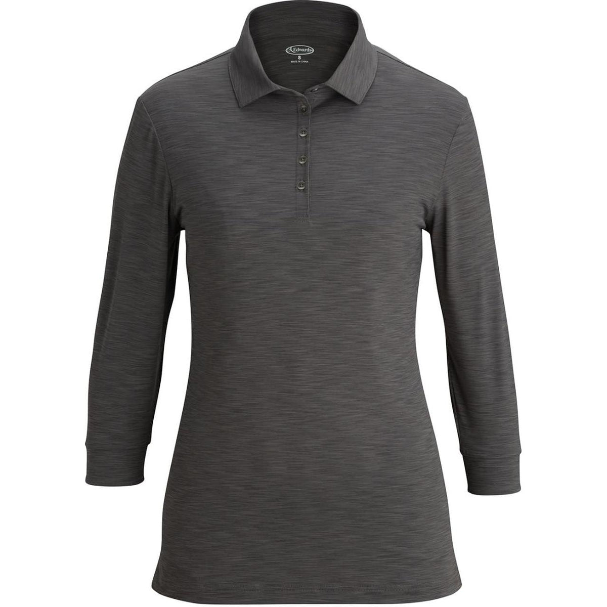 logo-left Edwards Ladies 3/4 Sleeve Optical Polo