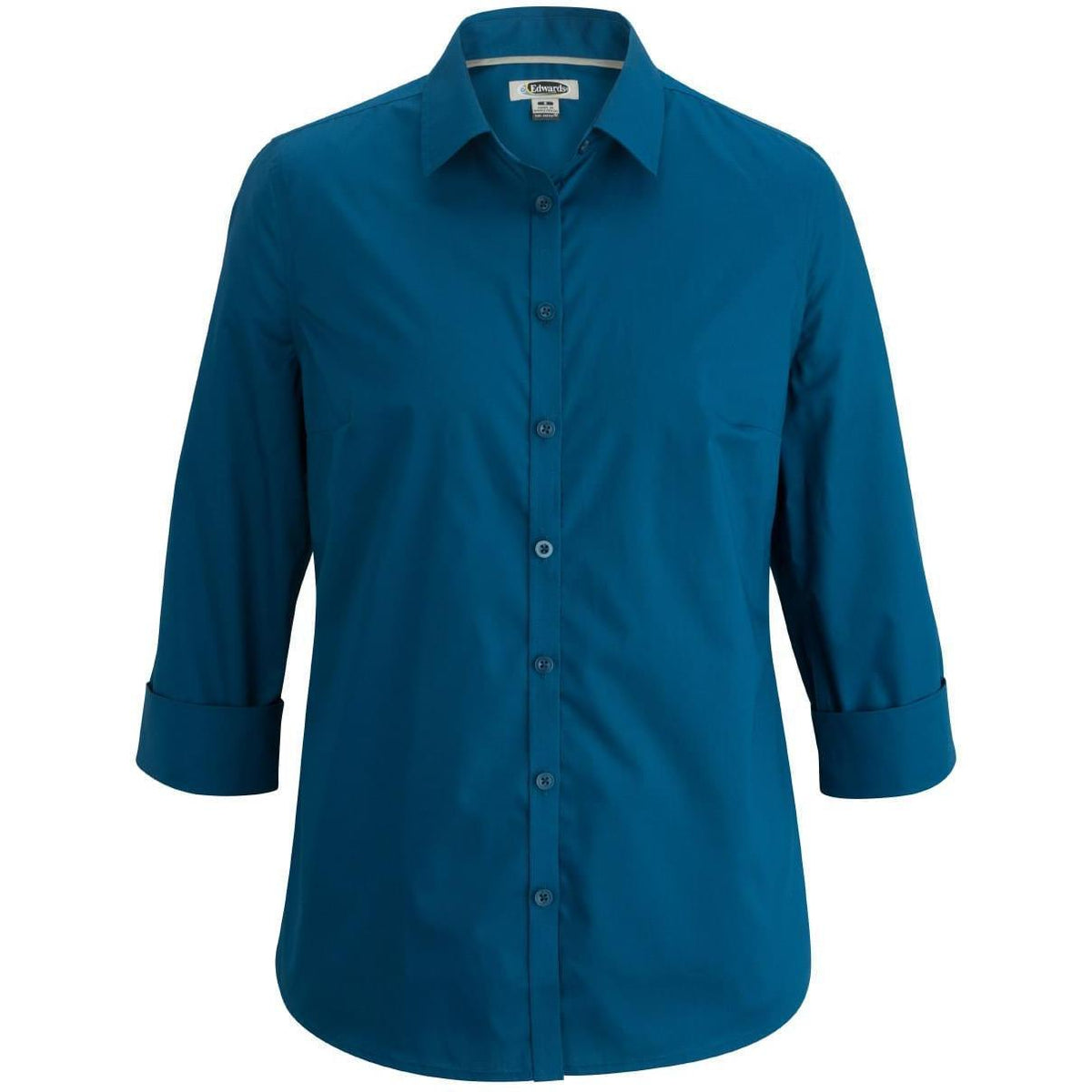 no-logo Edwards Ladies 3/4 Sleeve Stretch Broadcloth Shirt