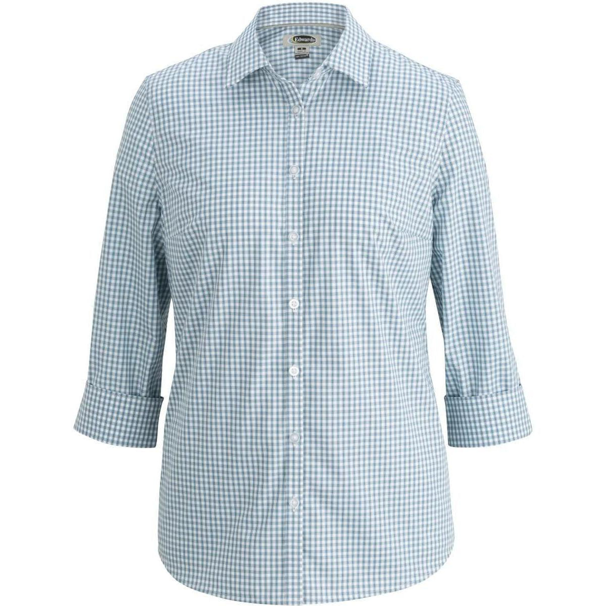 no-logo Edwards Ladies 3/4 Sleeve Stretch Broadcloth Shirt