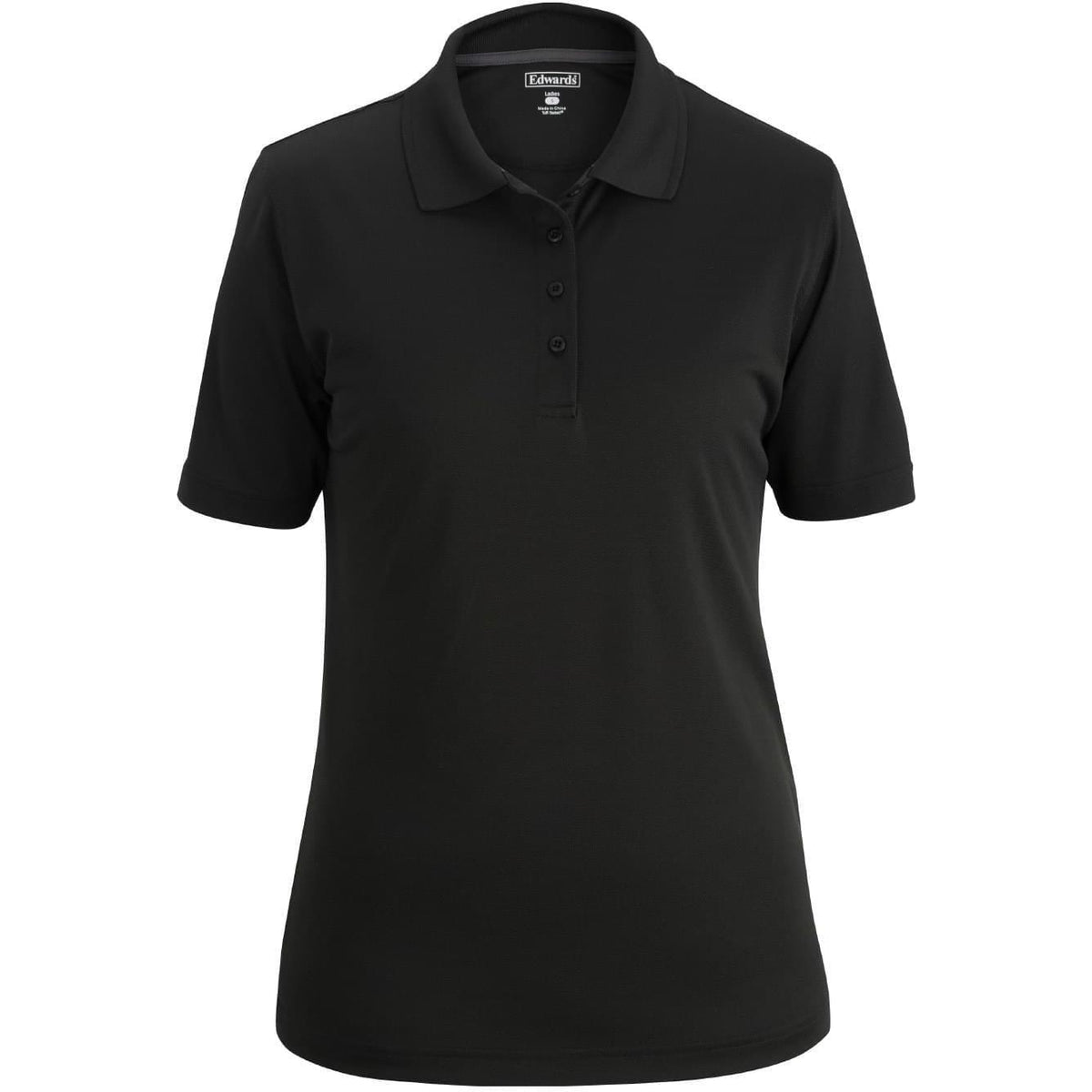 no-logo Edwards Women's Airgrid Snag Proof Polo-Ladies Polos-Edwards-Black-XS-Thread Logic