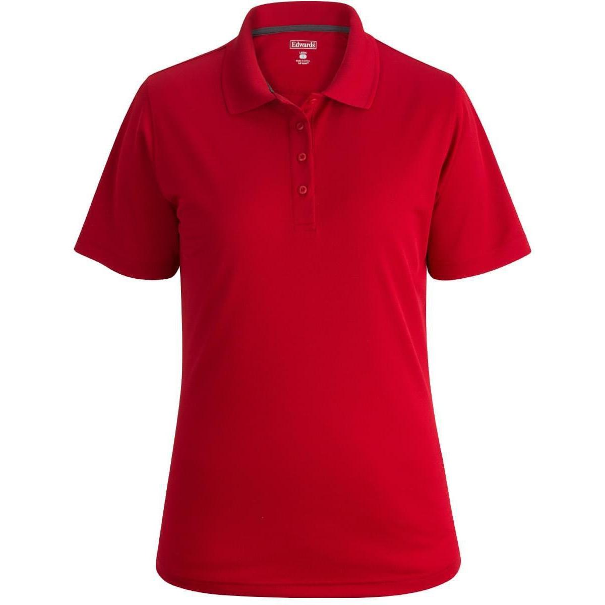 no-logo Edwards Women's Airgrid Snag Proof Polo-Ladies Polos-Edwards-Red (Discontinued)-XS-Thread Logic