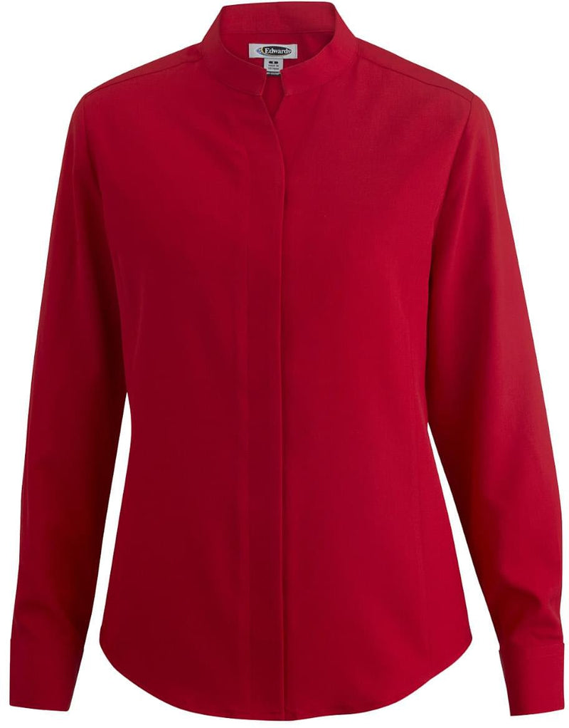 Edwards Ladies Bastiste Stand Up Collar Shirt