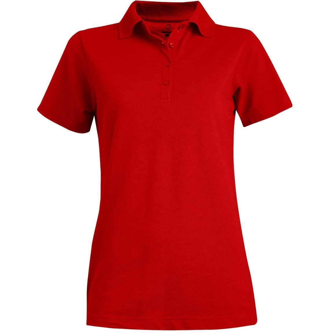 logo-left Edwards Ladies Blended Pique Short Sleeve Polo