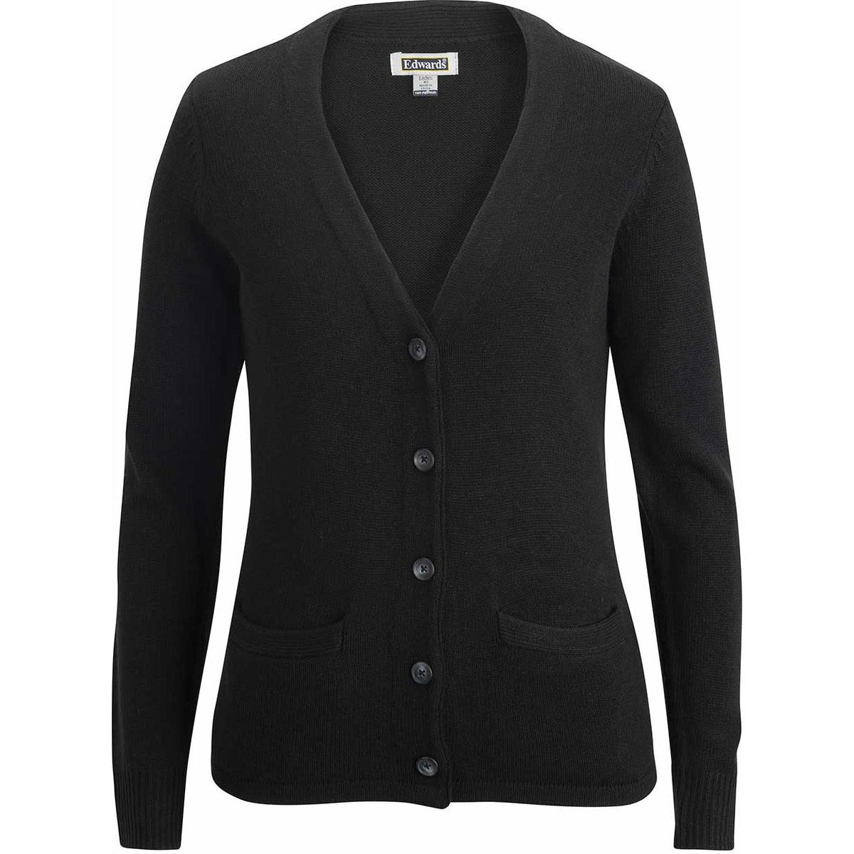 logo-left Edwards Ladies Cardigan With Pockets