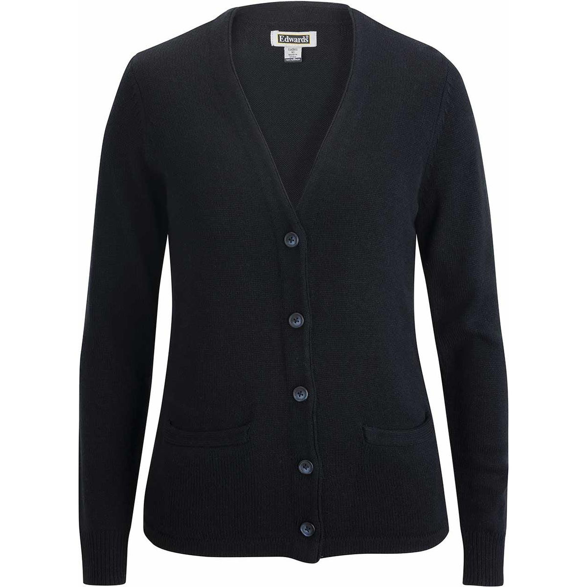 logo-left Edwards Ladies Cardigan With Pockets