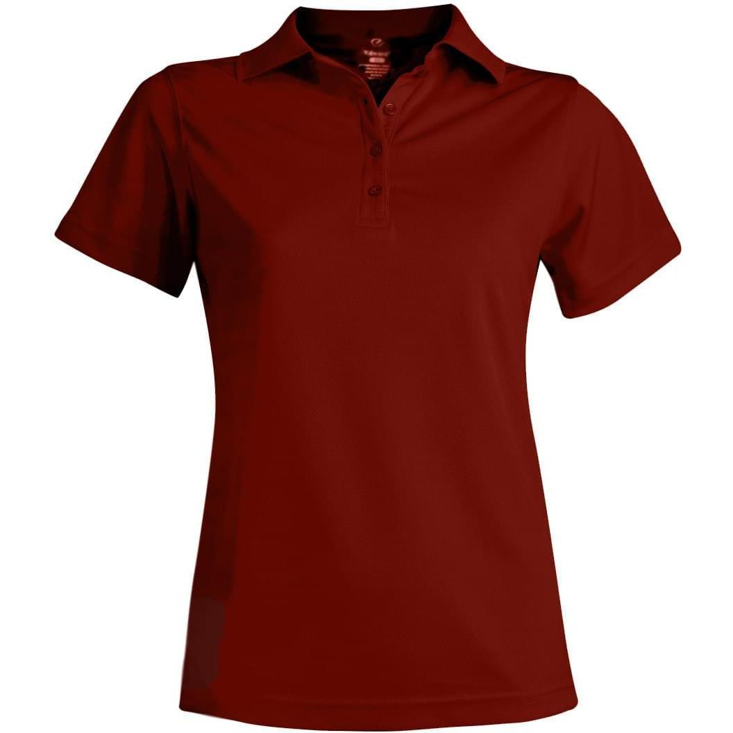 no-logo Edwards Ladies Hi Performance Mesh Short Sleeve Polo
