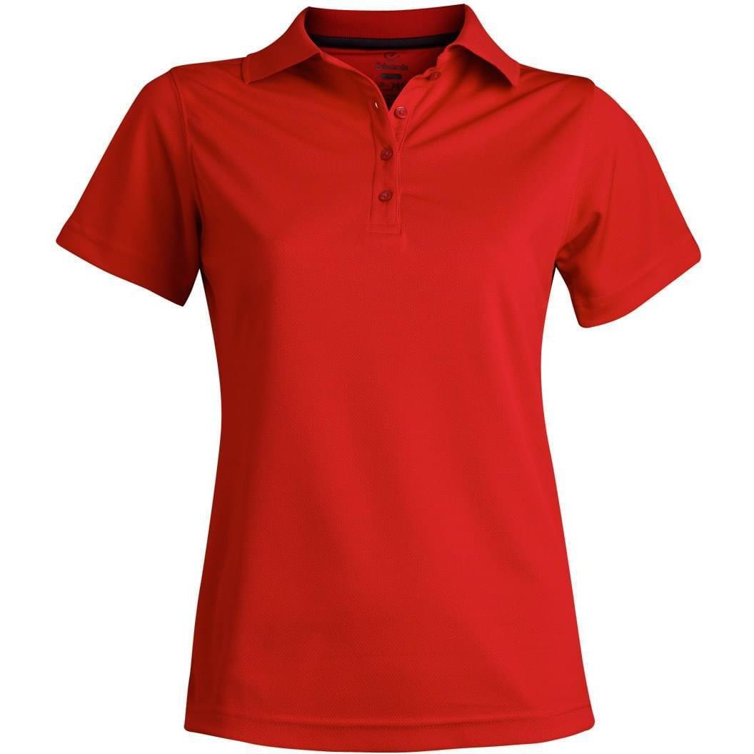 no-logo Edwards Ladies Hi Performance Mesh Short Sleeve Polo