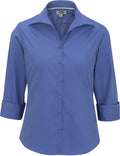 Edwards Ladies Lightweight Open Neck Poplin Blouse