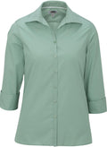 Edwards Ladies Lightweight Open Neck Poplin Blouse