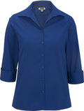 Edwards Ladies Lightweight Open Neck Poplin Blouse