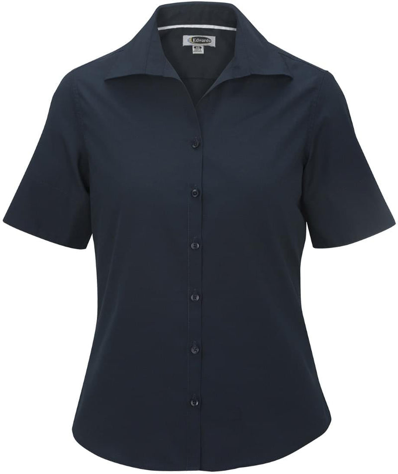 Edwards Ladies Lightweight Short Sleeve Poplin Blouse