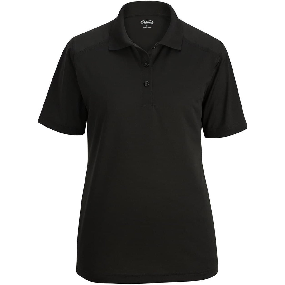 no-logo Edwards Women's Lightweight Snag Proof Polo-Ladies Polos-Edwards-Black-XS-Thread Logic