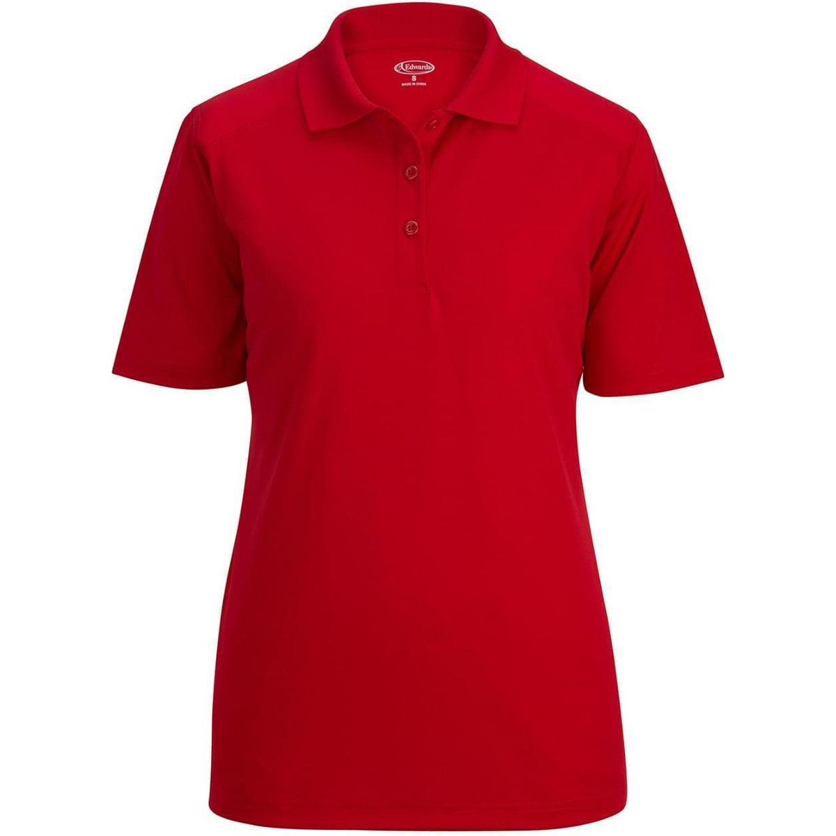no-logo Edwards Women's Lightweight Snag Proof Polo-Ladies Polos-Edwards-Red-XS-Thread Logic