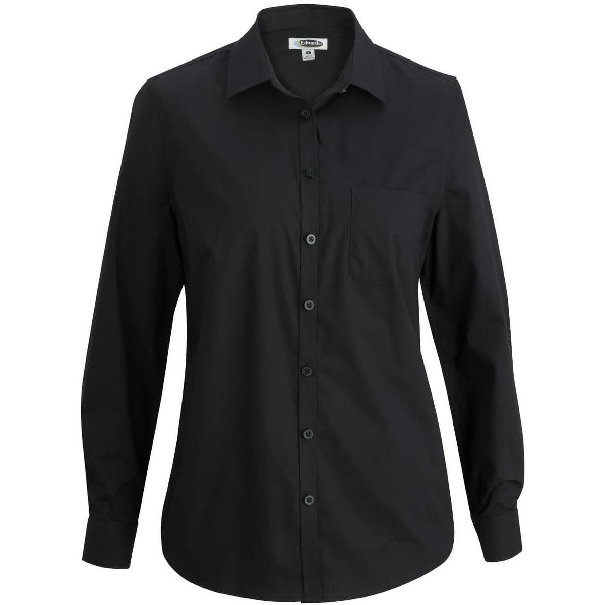 no-logo Edwards Ladies Long Sleeve Stretch Poplin Blouse
