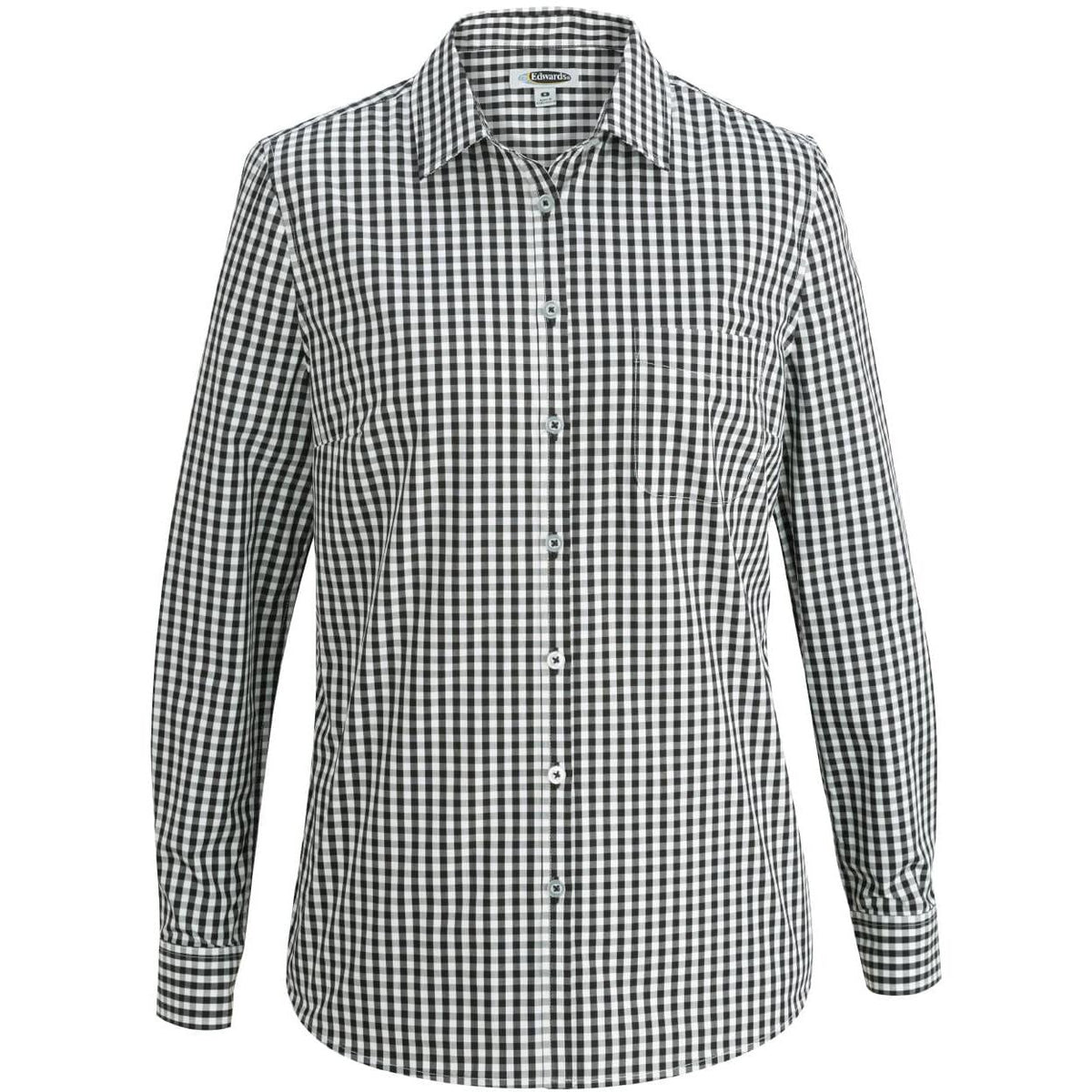 no-logo Edwards Ladies Long Sleeve Stretch Poplin Blouse