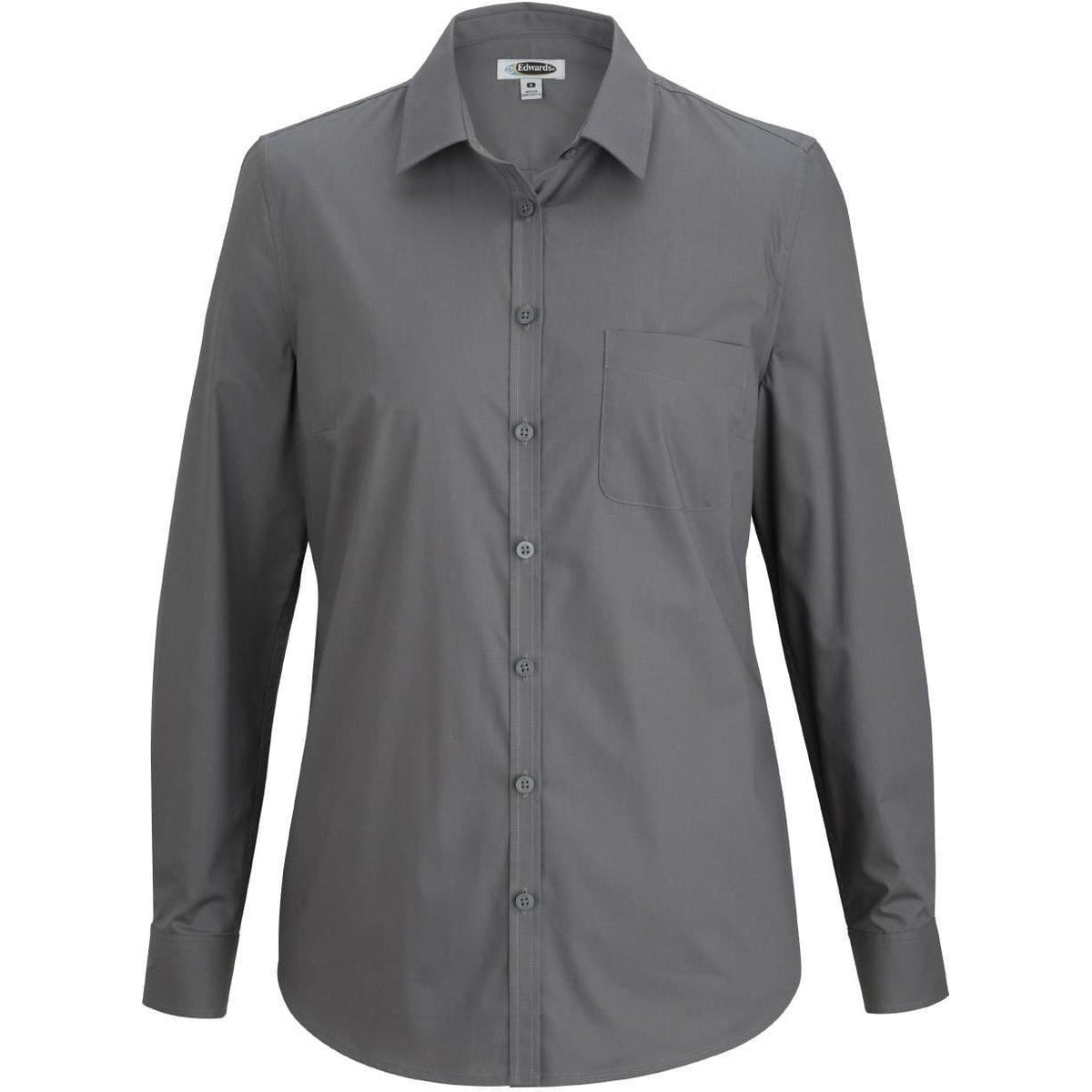 no-logo Edwards Ladies Long Sleeve Stretch Poplin Blouse