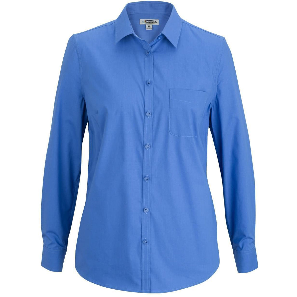 no-logo Edwards Ladies Long Sleeve Stretch Poplin Blouse