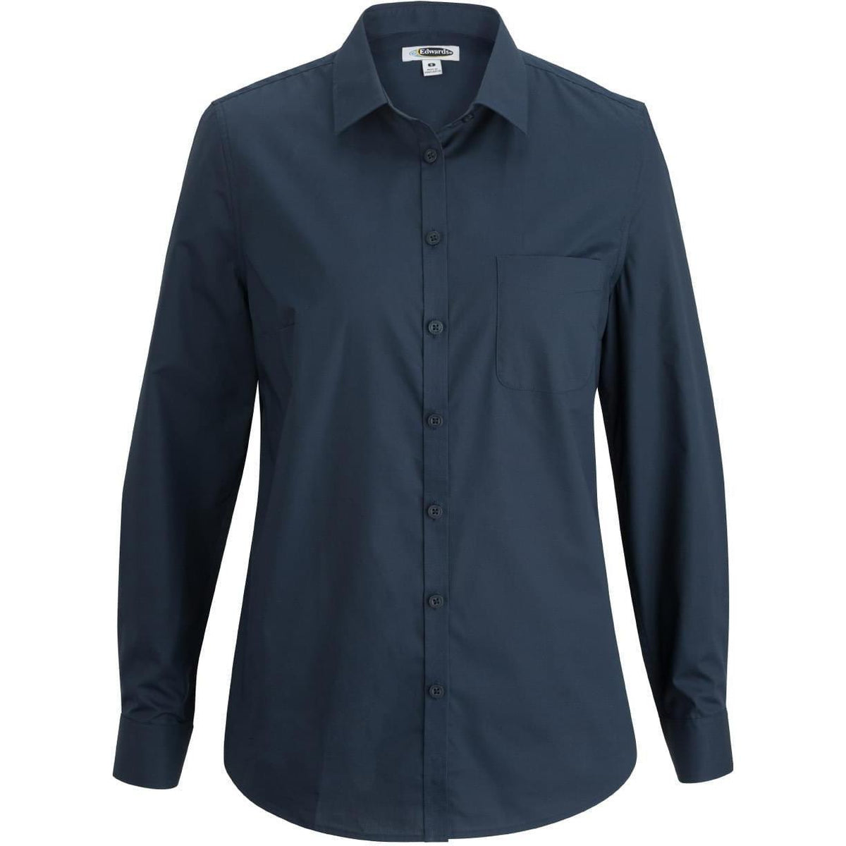 no-logo Edwards Ladies Long Sleeve Stretch Poplin Blouse