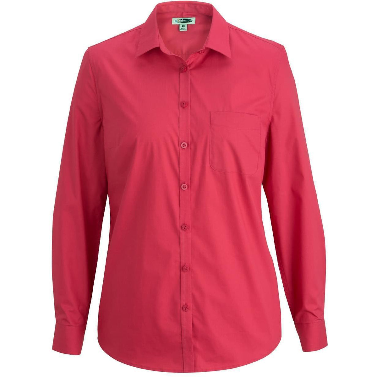 no-logo Edwards Ladies Long Sleeve Stretch Poplin Blouse