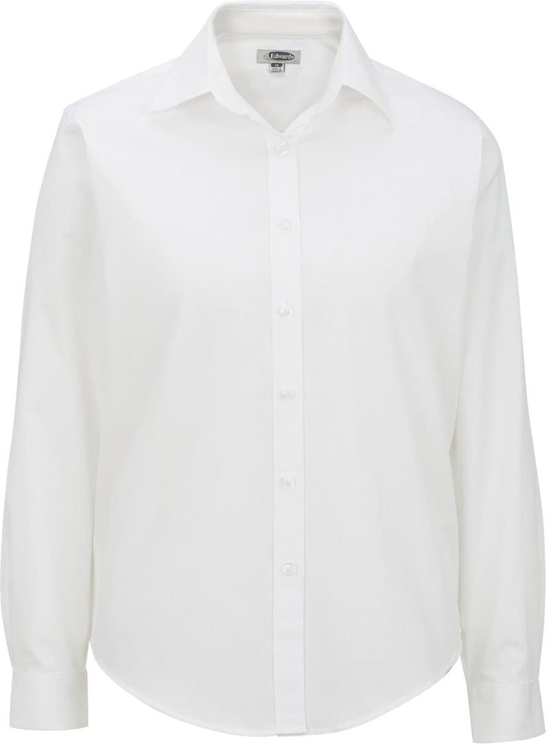 Edwards Ladies Pinpoint Oxford Shirt Long Sleeve