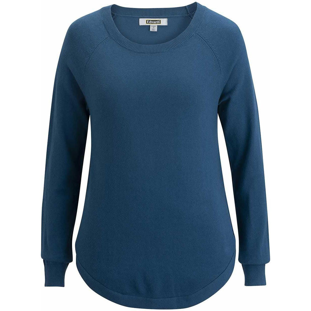 logo-left Edwards Ladies Scoop Neck Pullover Sweater