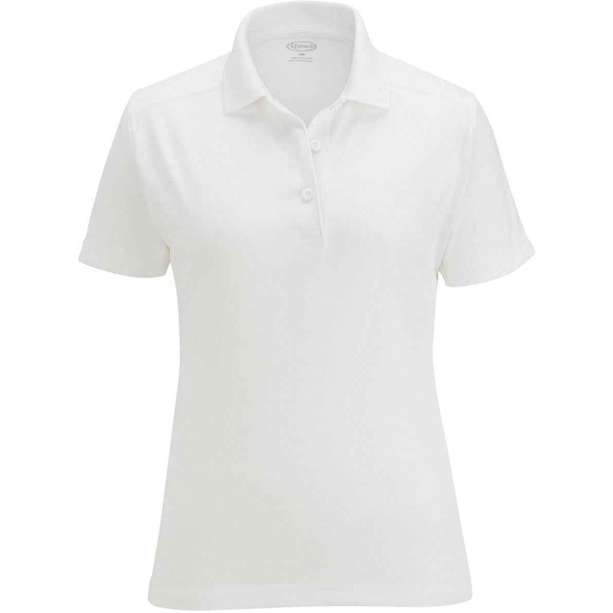 no-logo Edwards Women's Snag Proof Polo-Ladies Polos-Edwards-White-XS-Thread Logic