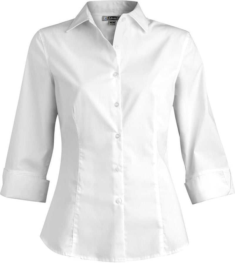 Edwards Ladies Tailored Full Placket Stretch Blouse