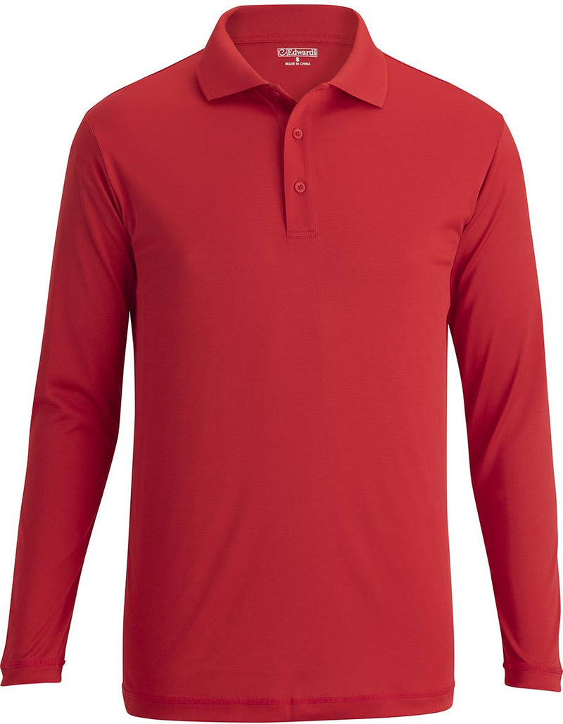 Edwards Mini Pique Snag Proof Long Sleeve Polo