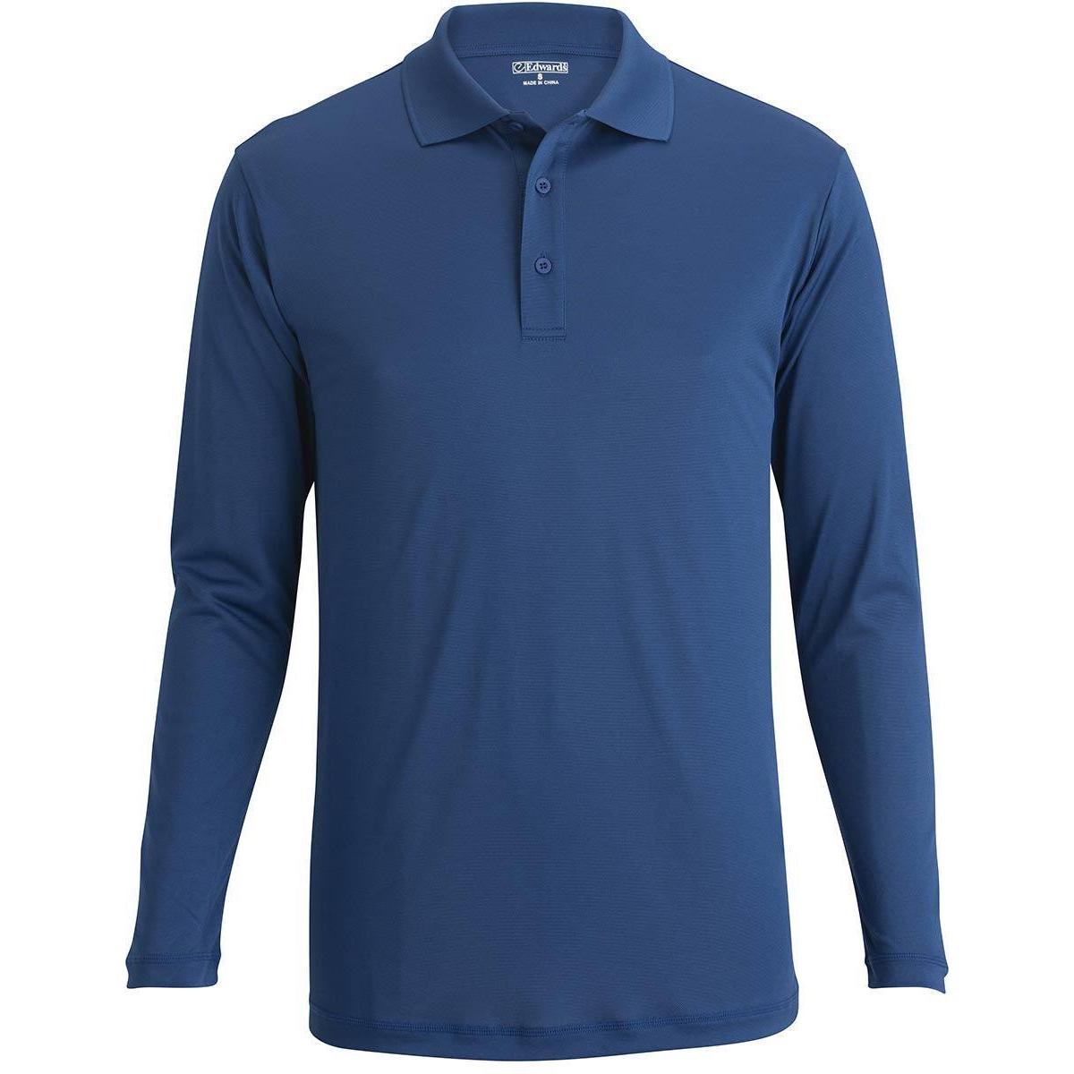 no-logo Edwards Mini Pique Snag Proof Long Sleeve Polo